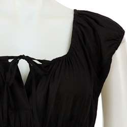 Grace Elements Womens Black Cap Sleeve Dress  