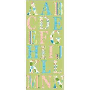  Jolees   A Day at the Beach   Monogram ABCs Stickers 