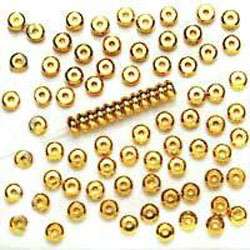 Gold Plated Heishe Spacers 4mm Beads (Set of 100)  