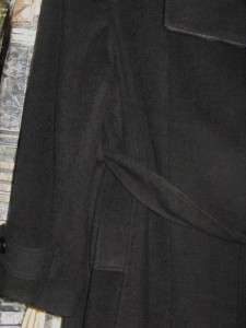   womens winter black wool blend coat long jacket plus size 3X  