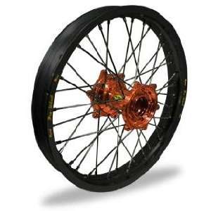  Pro Wheel MX Wheel Set   19x1.85   Black Rim/Orange Hub 24 