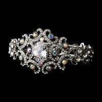   Crystal Bridal Bangle Bracelet Cuff jewelry jewellery prom B1327s