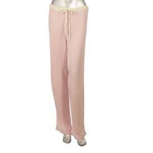 Sutton Studio Womens Pink White Silk Cashmere Pants  
