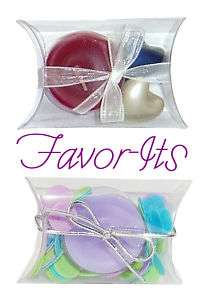 50 Clear Favor PIllow Boxes Wedding Party Decorations  