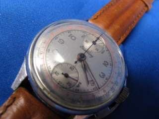 1940s Mens Vintage Breitling Chronograph Watch Steel Ref. 178 #82 