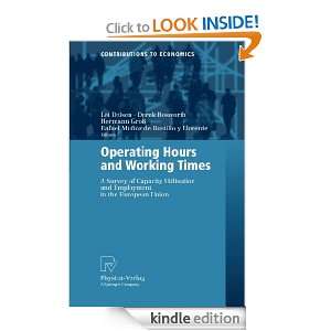 Operating Hours and Working Times A Survey of Capacity Utilisation 