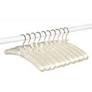  Hangers  Padded Satin Hangers in Bone Set of 10