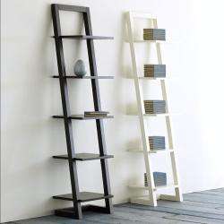 Black 5 tier Self Standing Ladder Book Shelf  