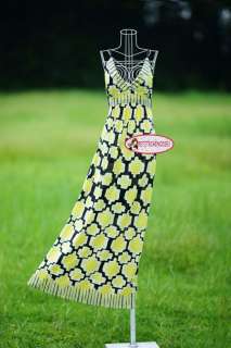 Geometric Print Casual Sun dress Maxi dress Strap Padded S M SL099 