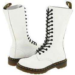 Dr. Martens 1914 W 14 Eye Boot White Smooth  