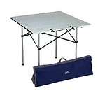 ALUMINUM ROLL UP FOLDING OUTDOOR CAMPING PICNIC TABLE 