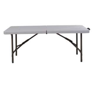   Long Plastic Fold in Half Table banquet camping outdoor patio  
