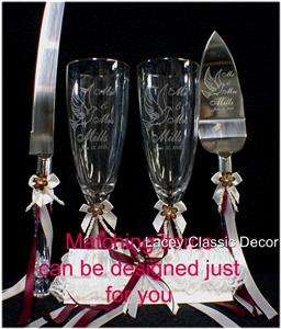 Glass Heart Crystal Swans Wedding Cake Topper Ornament  