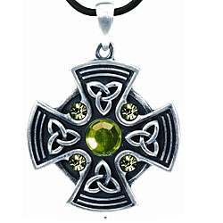 Pewter Celtic Shield of Protection Necklace  