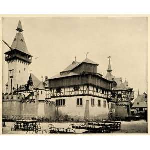  1893 Chicago Worlds Fair German Castle Halligan Print 