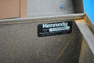 Vintage Large Kennedy Long Metal Tool Box Case k 32x 219691 32  