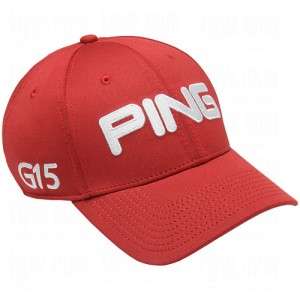   Ping G15 Tour Structured Fitted Hat/Cap L/XL INFERNO RED (P15)  