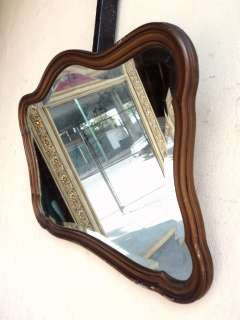 Nice old French Louis XV mahogany mirror # 07606  