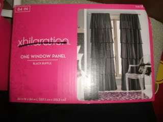  new out of original package xhilaration ruffle window panel black 