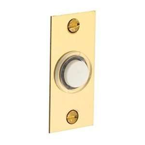   Hardware 4853.031 Rectangular Brass Doorbell Button