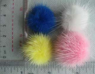 Fur Balls, Sewing Notion, Pom Poms 8pcs Clearance Sale  