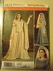   costume pattern 2573 Arwen LOTR queen dress gown veil sizes 8 16