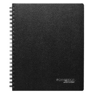  Cambridge Limited Notebook Planner Refillable, Black 