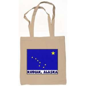 Kodiak Alaska Souvenir Tote Bag Natural