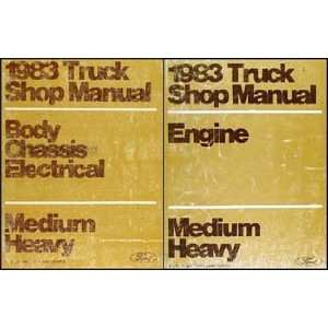    8000 Medium Heavy Truck Repair Shop Manual Set Original Ford Books