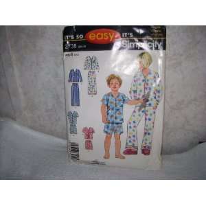   So easy Its SIMPLICITY PATTERN #2738 Size A PAJAMAS 