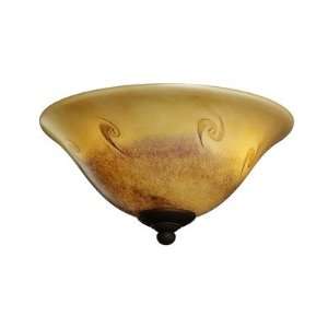   Ceiling Fan Bowl Light Kit Finish Iridescent Stone