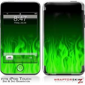  iPod Touch 2G & 3G Skin and Screen Protector Kit   Fire 