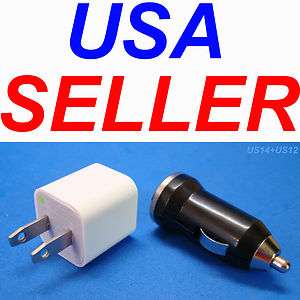 NEW USB HOME WALL CHARGER AND CAR CHARGER AC DC CHARGING US SELLER 