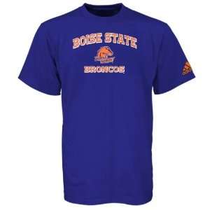  adidas Boise State Broncos Royal Blue Stacked T shirt 