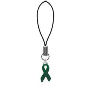  Green Ribbon Cell Phone Charm [Jewelry] Jewelry