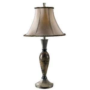  Carrera Table Lamp 31h Dusted Steel