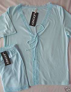 Jockey Pajama Set Shorts Wrap Robe Set Sleepwear NWT M  