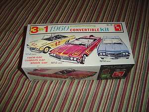   AMT 3N1 1960 FORD CONVERTIBLE NOS FACTORY SEALED UNBUILT KIT  