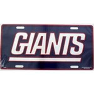  NY New York Giants NFL Football License Plate Plates Tags 