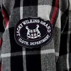 Jacky Wilkins Mens Plaid Flannel Shirt  