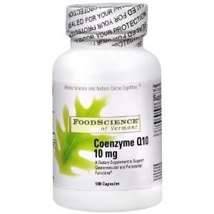 FoodScience of Vermont CoEnzyme Q10 CoEnzyme Q10 10 mg 100 