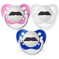 Personalized Pacifiers Handlebar Mustache Pacifier  