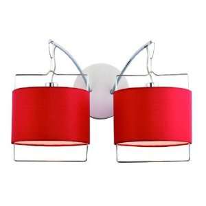  Red Drum Double Wall Lamp