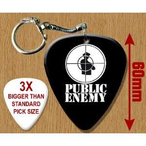  Public Enemy BIG Guitar Pick Keyring Musical Instruments