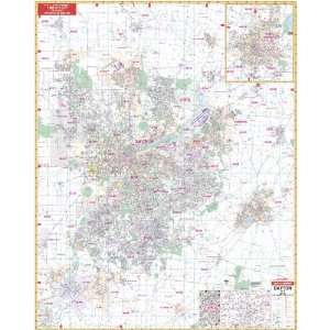   Universal Map Dayton OH Wall Map 4th Edition Railed