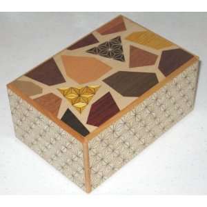  Wooden Japanese Secret Puzzle Box 5 Sun 38 step IZ538 