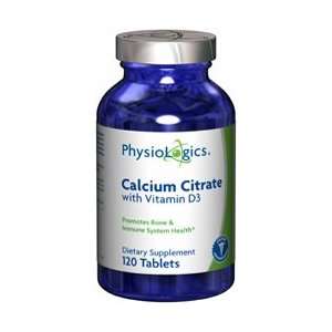  PhysioLogics   Calcium Citrate w/ Vitamin D3 120t Health 