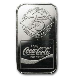  .999 Fine 1 oz Silver Bar   Coca Cola (Meridian) Coke 