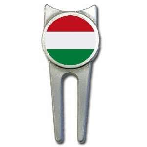 Hungary flag golf divot tool