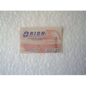  Peruvian Bus Ticket ORION S.A. Empresa De Transportes 